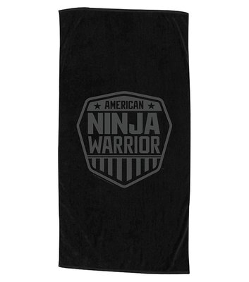 American Ninja Warrior Black Beach Towel - 30x60
