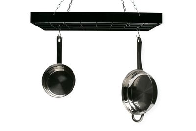 Pot Rack Rect. Black-12 Hooks
