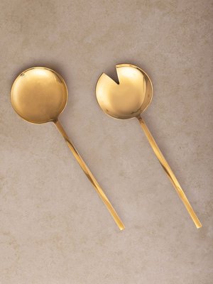 Oslo Twisted Gold Salad Servers