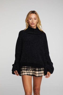 Chenille Sweater Knit Turtleneck