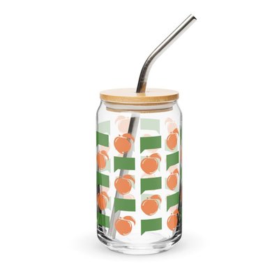 The Real Housewives of Atlanta Peach Please Can-Shaped Glass