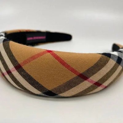Pippa Plaid Wide Headband