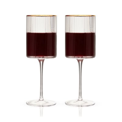 Meridian Crystal Wine Glasses Set Of 2