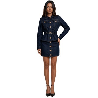The Monaco Denim Peplum Jacket