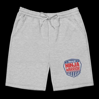 American Ninja Warrior Logo Men's Fleece Shorts
