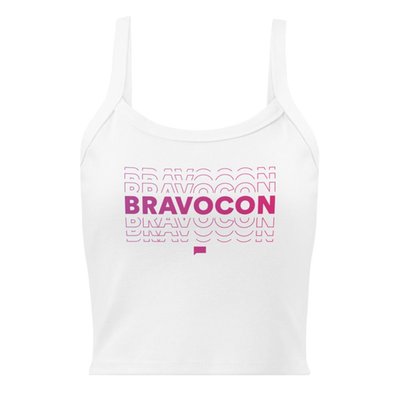 BravoCon Repeating Logo Women's Micro-rib Tank Top