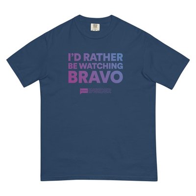 Bravo Insider I'd Rather Be Watching Bravo T-shirt