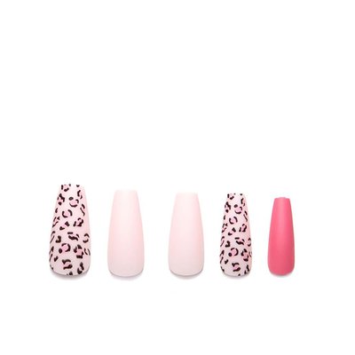 Tip Beauty Cheetah Girl Press On Nail Kit – Coffin