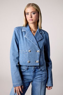 Olivia Cropped Recycled Blazer - Medium Tel Aviv