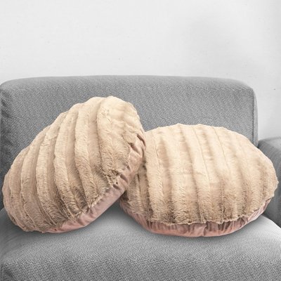 18" Round Ultra Soft Throw Pillows With Inserts, Set Of 2