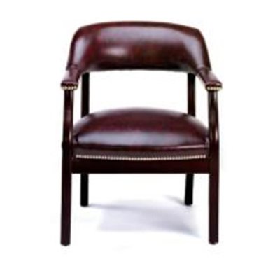 Captas Arm Chair  B  Oxblood Vyl Burgundy