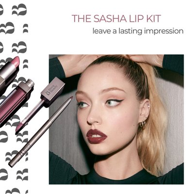 Sasha Lip Kit + Jet Setter Lip Plumping Gloss Bundle