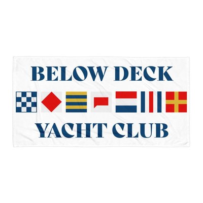 Below Deck Yacht Club Beach Towel