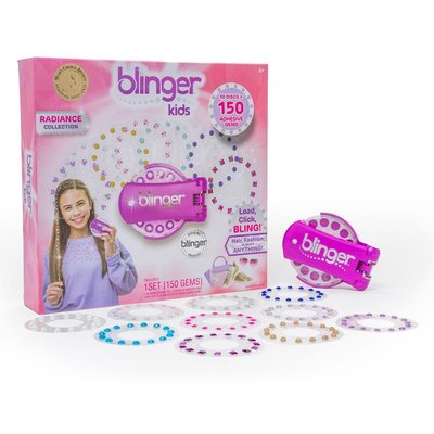 Radiance Collection Starter Kit with blinger® Gem Stamper (Magenta) + 150 Colorful Acrylic Rhinestones