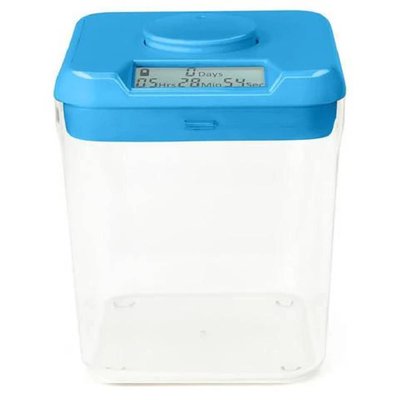 Time Locking Container - Blue Lid + Clear Base
