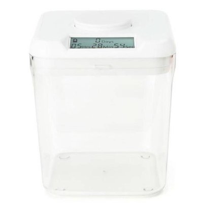 Time Locking Container - White Lid + Clear Base