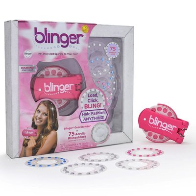 Diamond Collection Starter Kit with blinger® Gem Stamper + 75 Colorful Acrylic Rhinestones