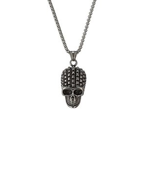 Eye Candy La Men's Premium Men Samuel Skull Titianium Pendant Necklace