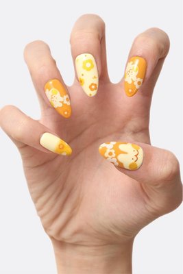 Ochre Bunshine By Lily Hoang-zhu - Press-on Nails