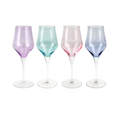 Vietri Contessa Assorted Wine Glasses