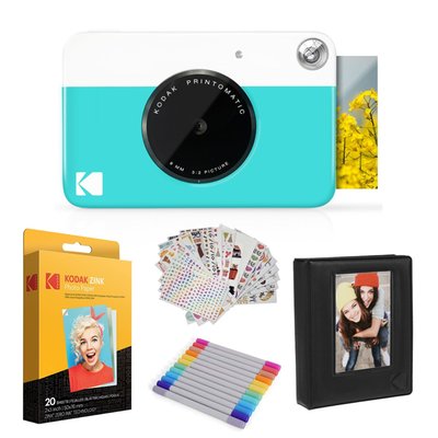 Instant Print Camera & Photo Paper Gift Bundle