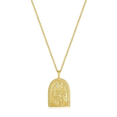 Palm Tree Pendant Necklace