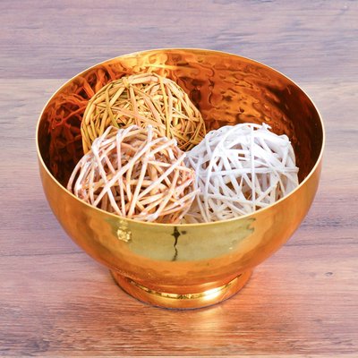 Decorative Metal Bowl For Serving, Potpourri, Fruit, Candy Or Centerpiece