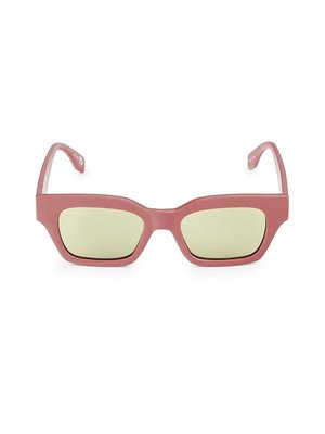 Le Sustain By Le Specs Eyewear Women's Last Straw 51mm Square Sunglasses