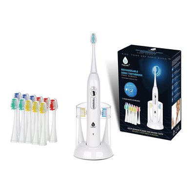 Rechargeable Electric Toothbrush With  Brush Heads Blue