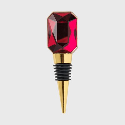 Single Gem Wine Stopper, Ruby