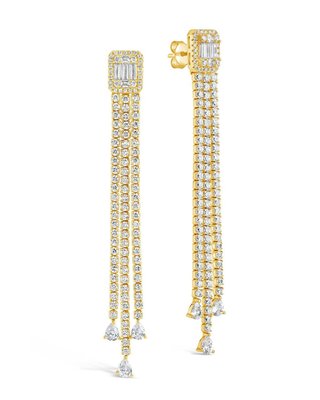 Naomi Cz Dangle Stud Earrings