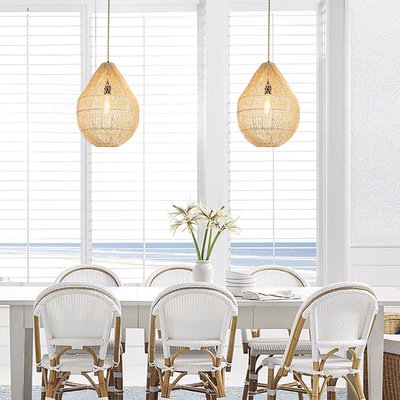 Ele Light & Decor Handmade Rattan Hanging Pendant Light