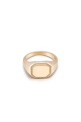 18k Gold Plated Signet Ring