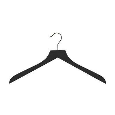 Set of 6 Wooden Shirt Hanger - Black