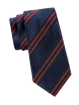 Canali Men's Striped Silk Tie