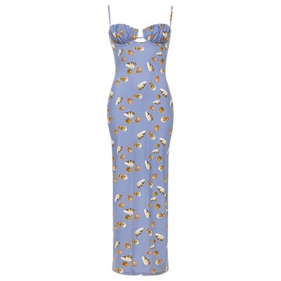 Petal Long Slip Dress
