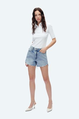 Kelly High Rise Denim Shorts
