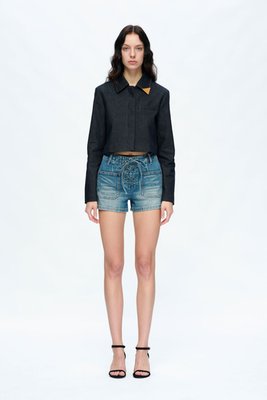 Maya High Rise Casual Denim Shorts