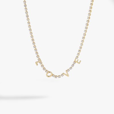 Love Tennis Necklace
