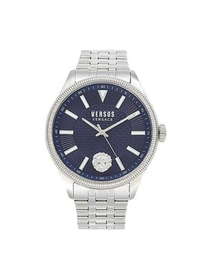 Versus Versace Men's 2-piece 45mm Stainless Steel Watch & Leather Strap Set