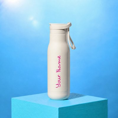 Official Love Island Insulated Water Bottle (500 mL) - Personalised - Pink