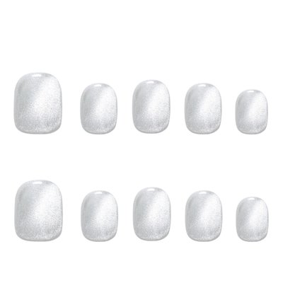 Silver Watery Cat Eye - Press-on Nails