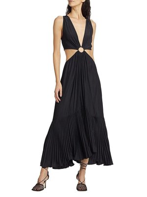 Ramy Brook Women's Hatyie Plunge Cutout Maxi Dress