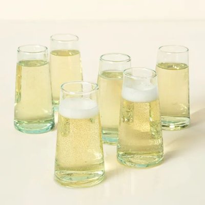 Recycled Stemless Flutes - Set Of 6