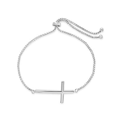 Polished Cross Bolo Bracelet