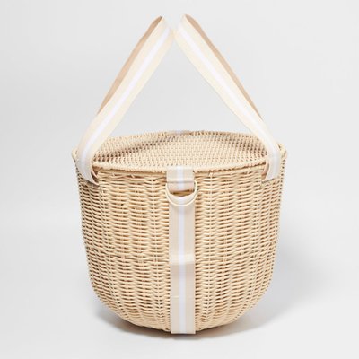 Round Picnic Cooler Basket Le Weekend