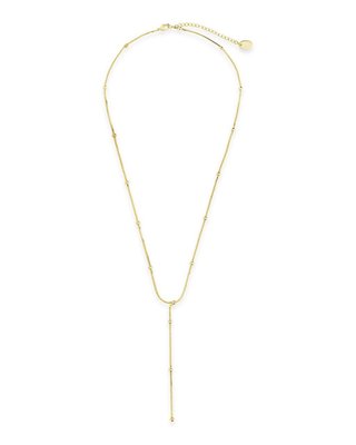 Shine By Sterling Forever Venetian & Beaded Y-drop Necklace