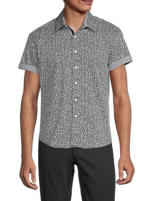 Duchamp London Men's Print Shirt