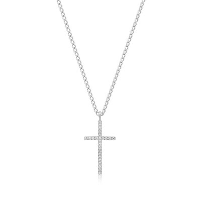 Cz Cross Pendant Necklace