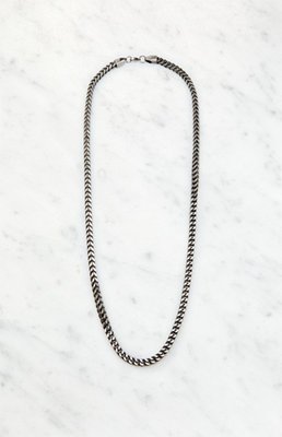 Thick Chain Necklace In Silver